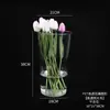 Balde Acrílico Transparente para Flores Frescas Tamanho Grande Buquê de Flores Frescas Balde para Cultivo de Flores Floricultura Loja de Flores Uso Especial