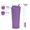 Nuevo Modelo 2026 Taza de Acero Inoxidable de 710ml con Popote de Rebote y Succión de Perla, Asa Portátil, Popote Retráctil, Taza Térmica