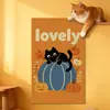 Pegatina de Pared Rascadora para Gatos, Resistente al Desgaste, No Suelta Pelo, Tabla Rascadora de Pared, Almohadilla Rascadora para Gatos, Protector Antirascaduras y Mordeduras de Gato para Sofá