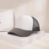 Gorra de red bordada de cinco piezas transfronteriza para primavera y verano, visera solar para exteriores, gorra de pesca, gorra de conductor de camión