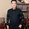 Roupas de Inverno para Pai de Meia-Idade Camisa Quente Espessa com Forro de Lã Casual Solta de Manga Longa para Homens de Meia-Idade e Idosos Roupas de Vovô