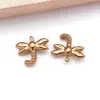 Accesorios de Joyería de Acero Inoxidable Elefante Mariposa Osito Colgante Transfronterizo Hecho a Mano DIY Pulsera Collar Pendientes Colgante Pequeño