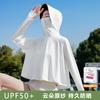 Chal de verano con nuevo estilo, ropa de protección solar, ligera, fresca, para exteriores, con protección UV, de seda helada, capucha de protección solar, ropa de protección solar transpirable.
