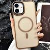 Funda Magnética para iPhone 17 con Tacto de Piel Semitransparente Adecuada para Apple 16 Pro Transfronteriza 15 Mate 14 Agujero Grande 13 Funda
