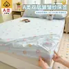 Protector de colchón de grado A para maternidad e infantil, protector de colchón de gasa de doble capa, funda de colchón completamente envolvente, sin preocupaciones para dormir desnudo, juego de tres piezas