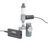 Válvula redutora de pressão de dióxido de carbono para plantas aquáticas de aquário, medidor mini simples e duplo de CO2 em linha para aquário, cilindro de enchimento, válvula solenoide