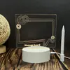 Luz de Noche Tablero de Escritura Manual Transfronterizo Ruso Luminoso Infantil Hecho a Mano para Tomar Notas Lámpara de Mesa de Atmósfera Creativa Regalo de Cumpleaños