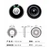Altavoz Redondo con Carcasa de Hierro 8 Ohms 0.5/1/2 Vatio 20/23/25/26/27/28/30/32/36/40/45/50