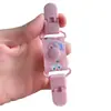 Clip de pañuelo de bebé de dibujos animados, clip anticaída, cadena anti-pérdida para babas de niños, tirantes para pantalones, artefacto anticaída para hombros, dispositivo antideslizante