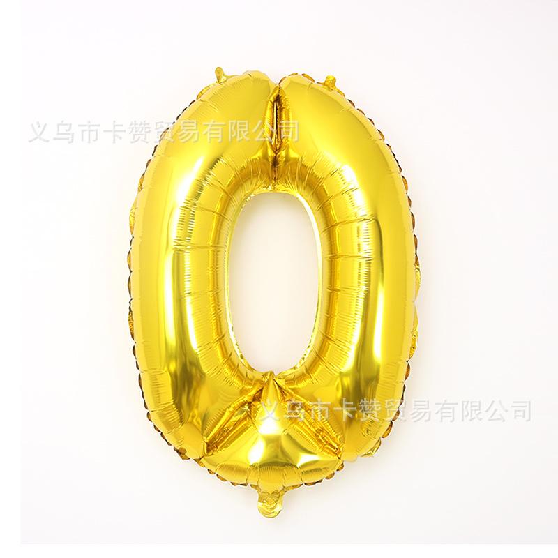 32寸胖版金色数字0