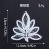 Aplique de Encaje con Adorno Floral para Suéteres, Muy Adornado con Perlas y Lentejuelas, Decoración Floral para Ropa Infantil, Parches de Lentejuelas para Niños