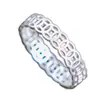 Anel de Moeda Oca Banho de Prata com Cobre para Trazer Riqueza Anel de Dinheiro Círculo Completo Anel para Dedo Indicador Anel Estilo Casal para Mulheres