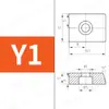 Bloque de Carril de Guía Lineal Bloque de Fijación de Carril para Máquina-Herramienta Placa de Presión Pórtico k3y4y5t1t2t3 Tipo Bloque de Cuña