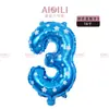 Venta Caliente 16 pulgadas Imitación Belleza Globos Digitales Fiesta de Cumpleaños Infantil Decoración de Eventos Arreglo Globos de Película de Aluminio Venta al por Mayor