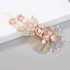 Coreano Noiva Casamento Headwear Azul Roxo Rosa Branco Pente de Cabelo Fresco Acessórios de Cabelo da Dama de Honra das Meninas Explosão Transfronteiriça