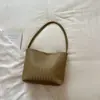 Moda Transfronteiriça Personalidade de Nicho Bolsa de Axila Bolsa Tecida à Mão para Mulheres 2026 Nova Tendência Bolsa Tote Simples de Ombro