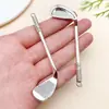 Creativo Colgante Grande de Plata Antigua para Equipamiento Deportivo Raqueta de Tenis Set de Golf Aleación de Zinc Accesorios para Joyería DIY