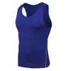 Chaleco deportivo de verano para hombre, para correr, atletismo y fitness, ajustado, de secado rápido, absorbente de sudor
