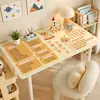 Tapete de Mesa com Tabuada para Crianças e Alunos do Ensino Fundamental, Tapete Especial para Mesa de Estudo, Toalha de Mesa com Proteção para os Olhos, Tapete Protetor para Mesa de Escrita