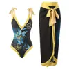 Traje de baño para mujer transfronterizo europeo y americano 2025 Bikini de playa Traje de baño de tirantes para nadar Bikini vintage