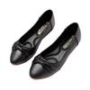 2025 Otoño Nueva Moda Mocasines de Suela Blanda de Cuero Suave para Mujer Versátiles de Boca Baja Zapatos de Mamá Antideslizantes Planos