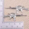 Pingente Vintage Dourado e Prateado em Formato de Arma Pistola Rifle Granada Bala Pingente Acessórios para Joias Artesanais DIY Pingente