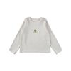 Camiseta Básica con Estampado de Hongos para Niñas Wulibuyi 2026 Otoño Estilo Coreano Linda Camiseta Casual de Manga Larga Tendencia