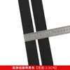 Banda Elástica de Terciopelo de Poliéster de Alta Elasticidad Negra y Blanca de 1-10 cm, Dobladillo de Leggings Cepillado de Nailon Imitación con Alta Elasticidad
