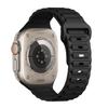 Correa de Silicona de Tres Perlas de un Solo Color Adecuada para Apple Watch 9 10 11 iWatch Ultra Pulsera de Color Sólido de Tres Perlas