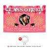Fondo de tela para temporada de graduación, decoración de ambiente de actividad escolar transfronteriza, tela colgante, pancarta de fotos de fiesta, tamaño de bandera personalizable