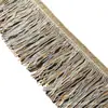 Nuevo 15cm Lentejuelas Borla Encaje Escenario Danza Latina Perla Raib Borla Ropa Cortina Joyería Colgante Flor de Borla