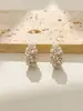 Brincos de Zircônia Pérola em Forma de Gota, Brincos de Luxo para Mulheres, Brincos de Luxo Leve, Brincos Versáteis