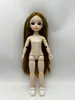 Boneca BJD 6 cents bebê 30cm fofa Lori 20 articulações boneca nua 3D olhos reais menina maquiagem brinquedo