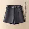 Falda Corta de Lana a la Moda Color Café para Mujer, Otoño/Invierno 2026 Nueva Casual de Cintura Alta Adelgazante Petite de Longitud Media