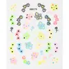 Novos Adesivos Coloridos para Nail Art para Meninos e Meninas, Adesivos de Unha Infantis, Flores Fofas, Borboletas, Padrões Pequenos, Adesivos de Nail Art para Atacado
