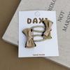 Tecido de estilo coreano elegante laço listrado Hairpin Hairband infantil Simples Cor sólida Fairy Mesh Stamp Hairband