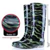 Botas de chuva com sola de tendão de boi resistente ao desgaste para homens e mulheres, quentes, resistentes a ácidos e álcalis, cano alto espesso, antiderrapantes, proteção para o trabalho, botas de água para lavagem de carro, canteiro de obras
