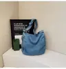 Bolso de Mezclilla Retro Nuevo 2025 para Mujer, Bolso de Hombro de Gran Capacidad, Bolso para el Trabajo, Mochila Escolar para Estudiante, Bolso Tote