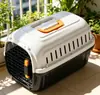 Jaula de Transporte Aéreo para Mascotas para Gatos y Perros, Transportín Universal de Viaje, Engrosado, Resistente al Desgaste, Transpirable, con Cierre de Seguridad, Esencial para Viajes en Coche