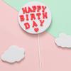 Decoração de bolo de feliz aniversário, letras eva, cartão de bolo, letras de feliz aniversário, plug-in de bolo
