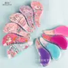 Peine Transparente de Dibujos Animados de Unicornio para Niños Peine Brillante Lindo Peine para el Cabello Anti-Nudos Peine Masajeador con Cojín de Aire