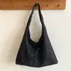 Bolsa de Hombro Tipo Tote Bordada Fresca Estilo Coreano Verano 2026 para Mujer, Gran Capacidad, Bolso de Axila Casual Artístico para Viajes