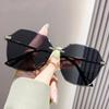 Óculos de sol sem moldura de alta qualidade Óculos de sol anti-UV femininos Nova chegada luz de luxo moda gradiente óculos de sol mulheres