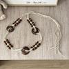 Cinto Trançado Estilo Étnico Boêmio para Mulheres, Cinto Decorativo Fino para Saias, Acessório de Cintura, Corrente de Cintura, Estilo Mori