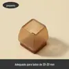 Protetores de Pés de Cadeira Transparentes Antiderrapantes Capas Espessadas Silenciosas de Feltro para Pés de Mesa e Cadeira Capa Protetora para Pés de Bancada e Mesa de Cadeira Almofadas de Pé Resistentes ao Desgaste
