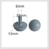 25x Pies de Ajuste Semi-Redondos M6/M8, Pies Hemisféricos, Pies de Ajuste de Fijación para Gabinetes de Plástico Redondos de Apriete Manual