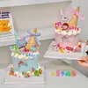 Pastel Decoraciones Feliz Día del Niño Lindos Dibujos Animados de Niño y Niña Toppers Cono Crujiente Toppers para el 61º Día Festivo