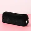 Estojo Criativo Estilo Coreano, Pequeno Estojo Octogonal de Pelúcia Fresco e Fofo para Menina, Bolsa Simples de Armazenamento com Coração de Menina para Estudante