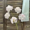 5 Hortensias Pequeñas, Hortensias Simuladas, Flores de Boda, Arreglos para Escenas, Decoración del Hogar, Flores de Seda al por Mayor Transfronterizo para Exportación