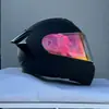 Casco Abierto de Motocicleta Ff Casco de Motocicleta de Media Temporada con Doble Lente Casco Integral de Motocicleta para Hombre y Mujer Vehículo Eléctrico
